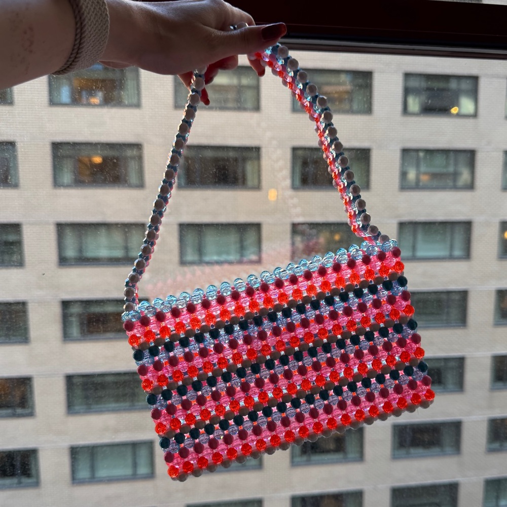 Susan Alexandra Cotton Candy Beaded Bag --Like New! Retail $280